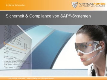 Sicherheit & Compliance von SAP®-Systemen - Virtual Forge