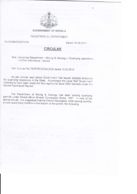 Circular No. 24399/A3/2010/ID dated 9.6.2011 - Department of ...