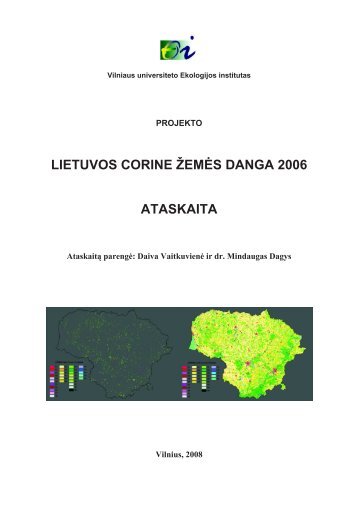 Lietuvos CORINE žemės danga-2006 - Aplinkos apsaugos agentūra