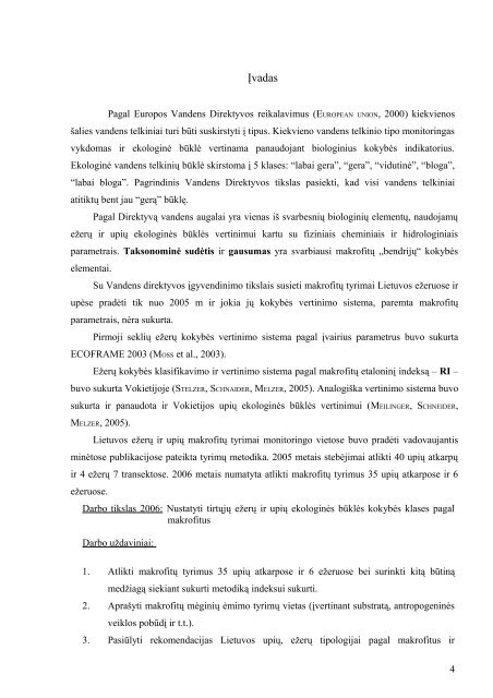 2006 metų tyrimų rezultatų analizės ataskaita - Aplinkos apsaugos ...