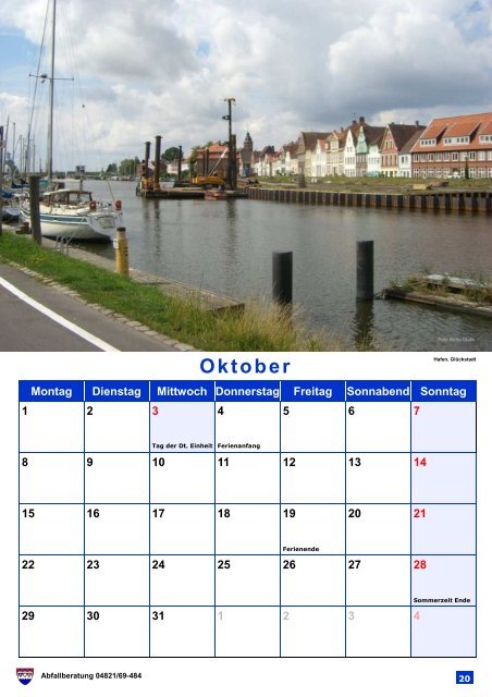 Abfallkalender 2012 - Kreis Steinburg