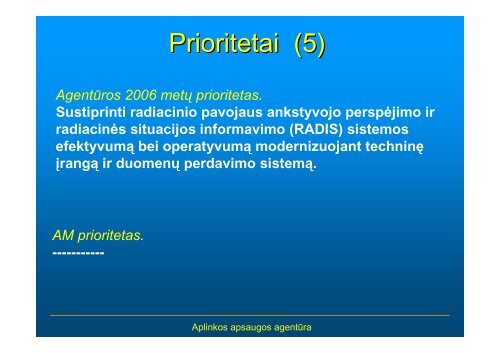 ataskaita 2006 - Aplinkos apsaugos agentūra