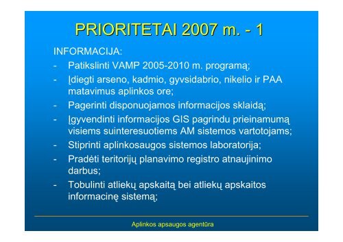 ataskaita 2006 - Aplinkos apsaugos agentūra