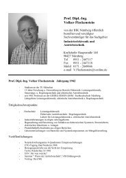 Prof. Dipl. Ing. Volker Fleckenstein - Fachgruppe Elektronik und EDV