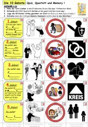 Die 10 Gebote: Quiz, Quartett und Memory ! - Reli-Power.de