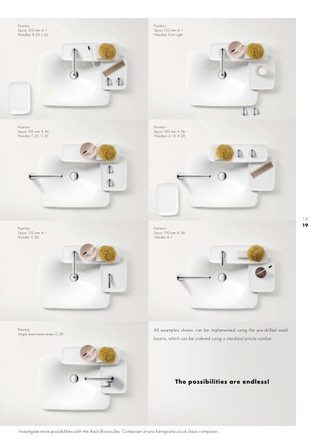 Axor Bouroullec bathroom planning - Hansgrohe