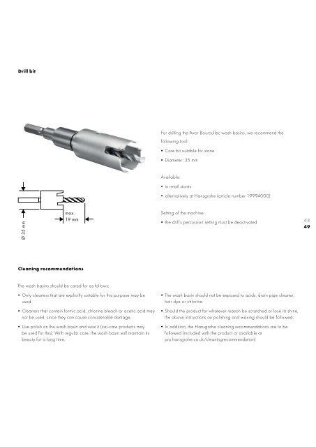 Axor Bouroullec bathroom planning - Hansgrohe