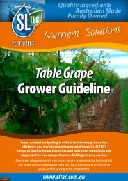 Table Grape Grower Guideline - Sustainable Liquid Technology