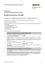 Bestmed Komfort Tarife Bmk 0 3 Dkv Kundeninformations
