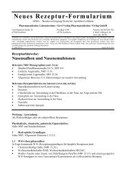 Neues Rezeptur-Formularium - Govi-Verlag