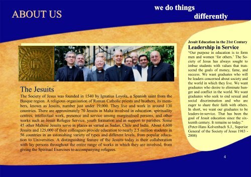 Prospectus - Jesuits in Malta