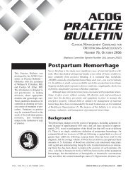 ACOG Practice Bulletin No. 76: Postpartum Hemorrhage