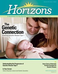 Horizons Issue 3 2011 - National Gaucher Foundation