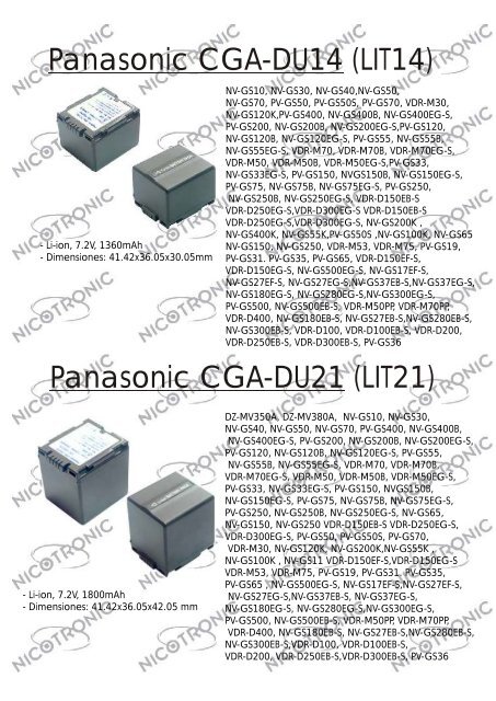 compatibilidad baterias