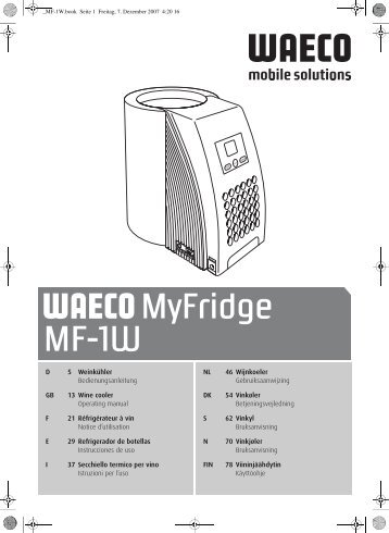 Istruzioni d'uso - Waeco