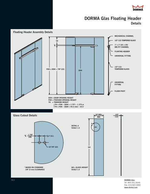 DORMA Glas Floating Header - CBP Magazine