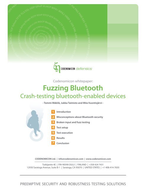 Fuzzing Bluetooth - Codenomicon