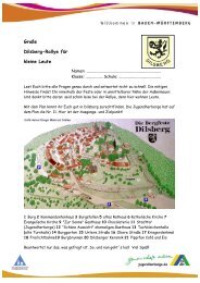 GroÃe Dilsberg-Rallye fÃ¼r kleine Leute - Jugendherberge Dilsberg