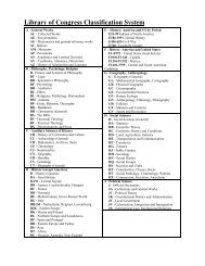 Dewey Decimal Classification to Library of Congress Classification ...