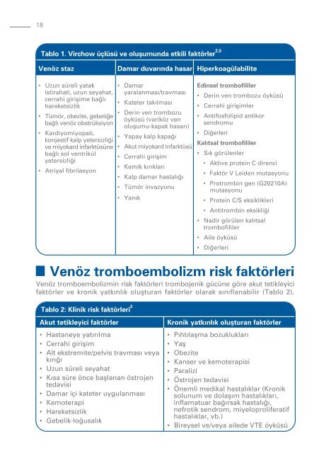 Ulusal VenÃ¶z Tromboembolizm Profilaksi ve Tedavi KÄ±lavuzu 2010