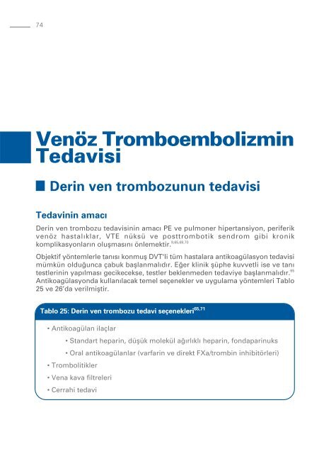 Ulusal VenÃ¶z Tromboembolizm Profilaksi ve Tedavi KÄ±lavuzu 2010