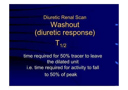 Diuretic Renal Scan Interpretation