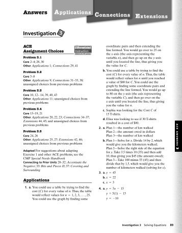 Answers Investigation 3