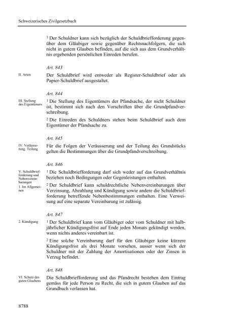 Schweizerisches Zivilgesetzbuch