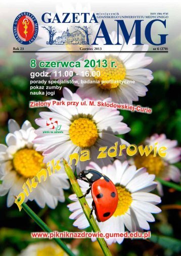 Gazeta AMG czerwiec 2013 - Gdański Uniwersytet Medyczny