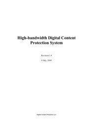 HDCP Specification Rev. 1.4 - Digital Content Protection LLC
