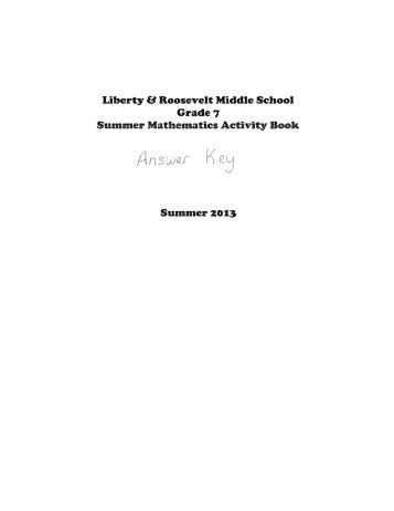 Math Mammoth EndofYear Test, Grade 6, Answer Key Math Mammoth EndofYear Test, Grade 6, Answer Key