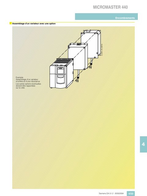 Catalogue SIEMENS Variateurs Micromaster - MIDI Bobinage