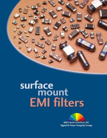 Surface Mount EMI Filter Catalog - Spectrum Control