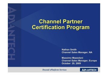 Channel Partner Certification Program Channel Partner Certification ...