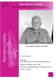 EhrenbÃ¼rger Friedhelm Schneider - SPD - Nierstein und Schwabsburg