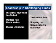 Leading in Challenging Times - MOR Associates