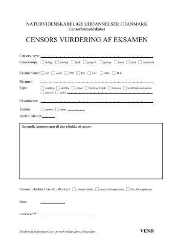 Evalueringsskema for censorer (pdf-fil)