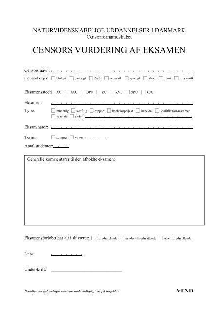 Evalueringsskema for censorer (pdf-fil)