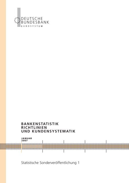 Bankenstatistik, Richtlinien und ... - Hochschule Magdeburg-Stendal