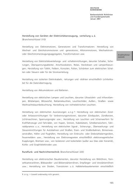 Bankenstatistik, Richtlinien und ... - Hochschule Magdeburg-Stendal