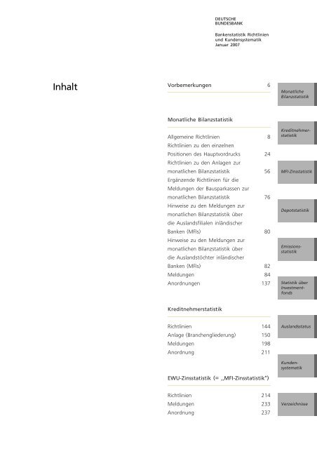 Bankenstatistik, Richtlinien und ... - Hochschule Magdeburg-Stendal