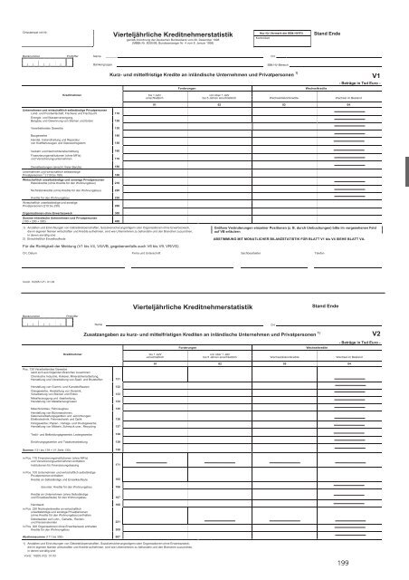 Bankenstatistik, Richtlinien und ... - Hochschule Magdeburg-Stendal