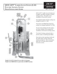 QUIC-LIFTâ¢ Ladder aCCess sysTem - Ziamatic Corp