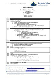 Smart City Roadmap Group Meeting n° 2 - Smart Cities Stakeholder ...