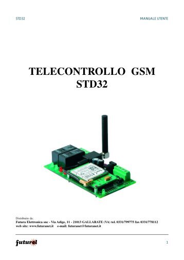 TELECONTROLLO GSM STD32 - Futura Elettronica