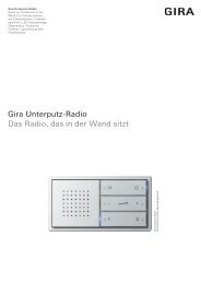 Gira Unterputz-Radio Das Radio, das in der Wand sitzt