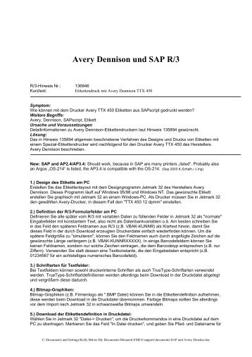 Avery Dennison und SAP R/3