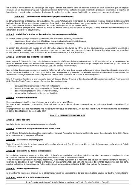 Recueil 9-2012 du 3 septembre - 7,51 Mb - PrÃ©fecture de la Marne