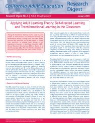 Applying Adult Learning Theory - CALPRO