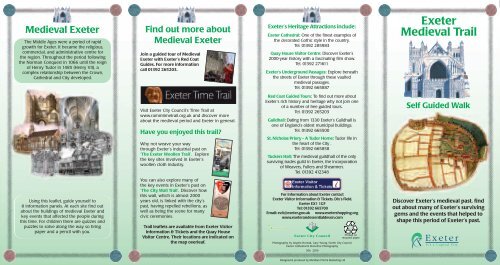 Medieval Trail Leaflet - Exeter City Council